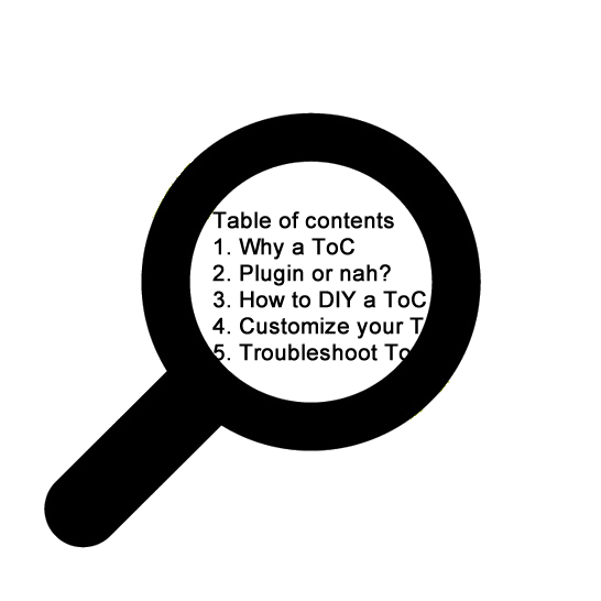 SEO Tip #3 Table Of Contents